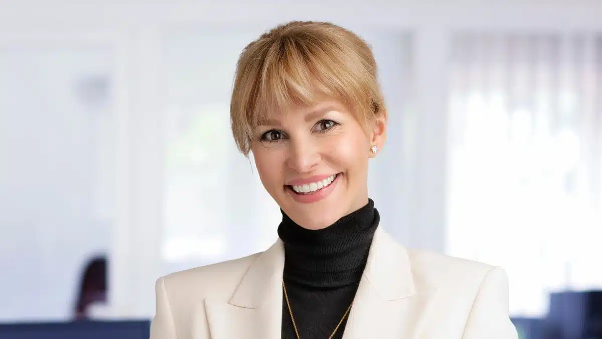 Woman working in her corporate office