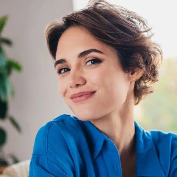 Woman working toward her financial goals