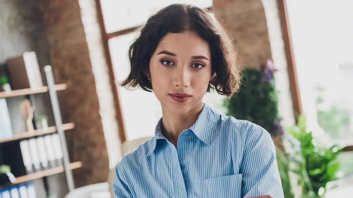 business woman working in the office home