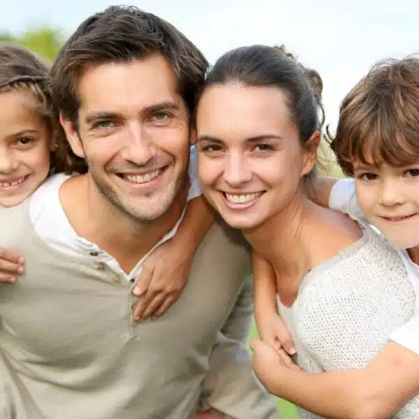 family smiling