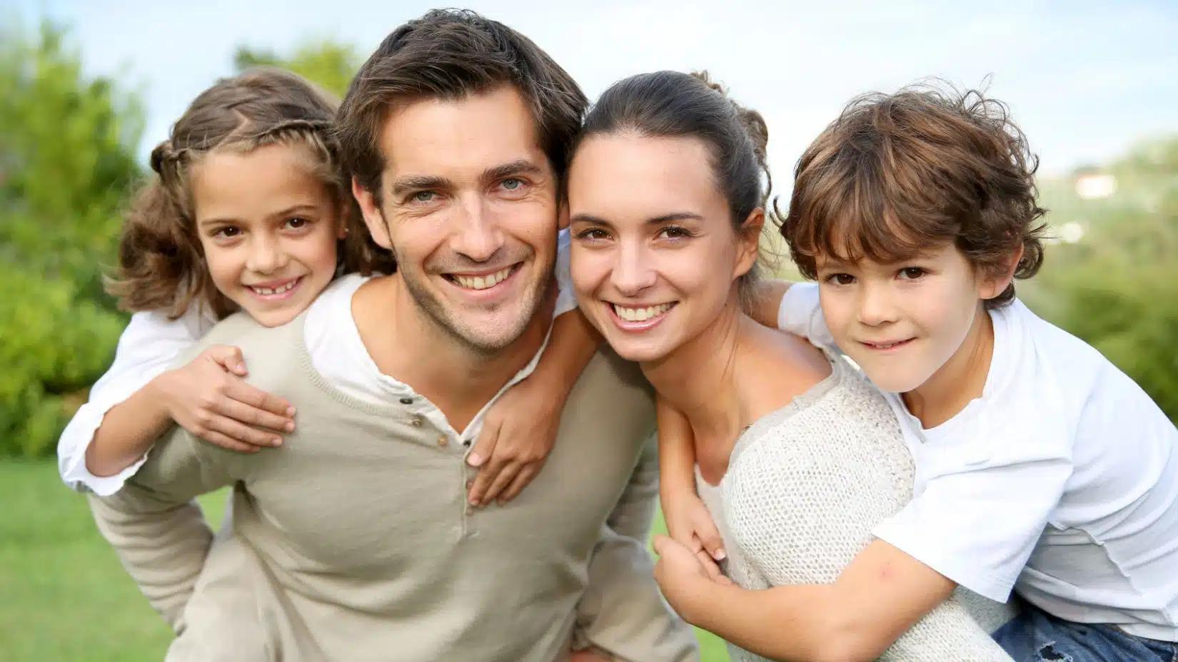 family smiling