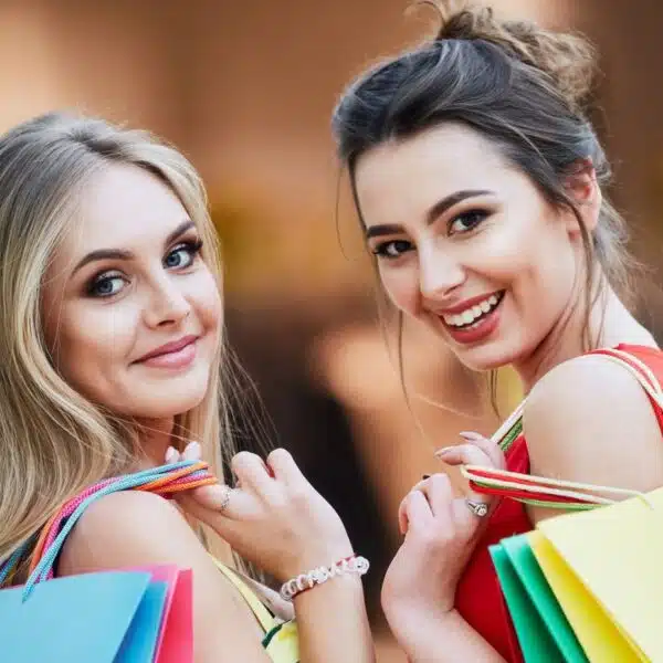 two women shopping