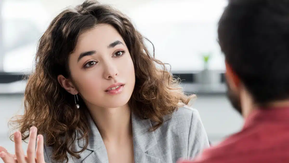 woman confused at work office