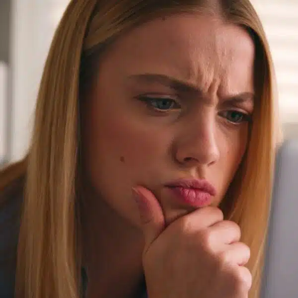 woman confused on her financial status