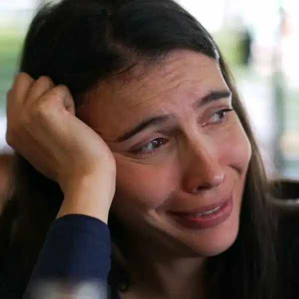 woman crying
