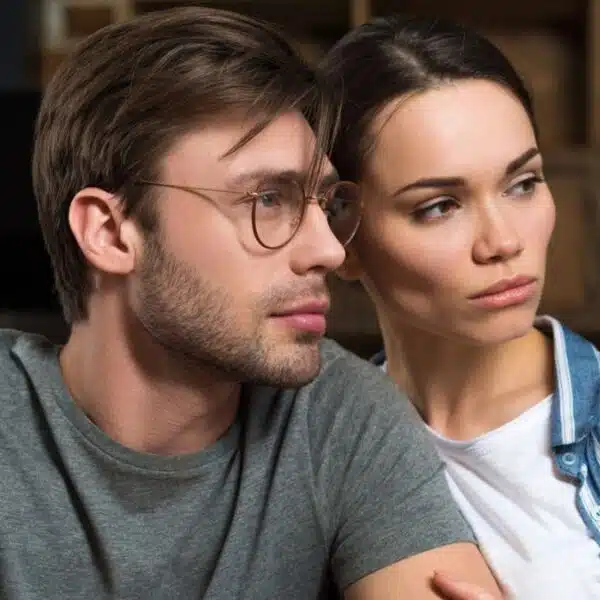 couple thinking together