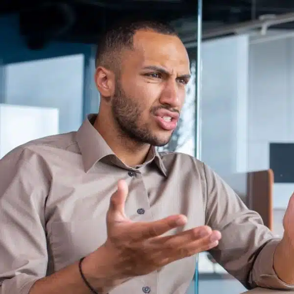 employee confused at work