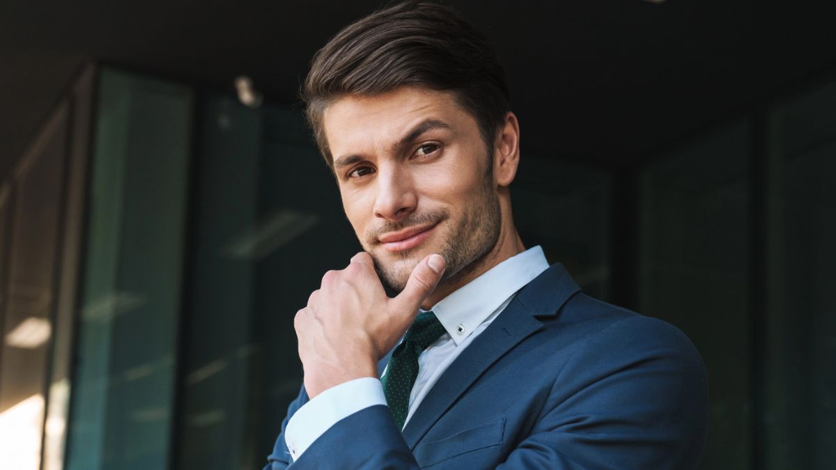 man in the business suit