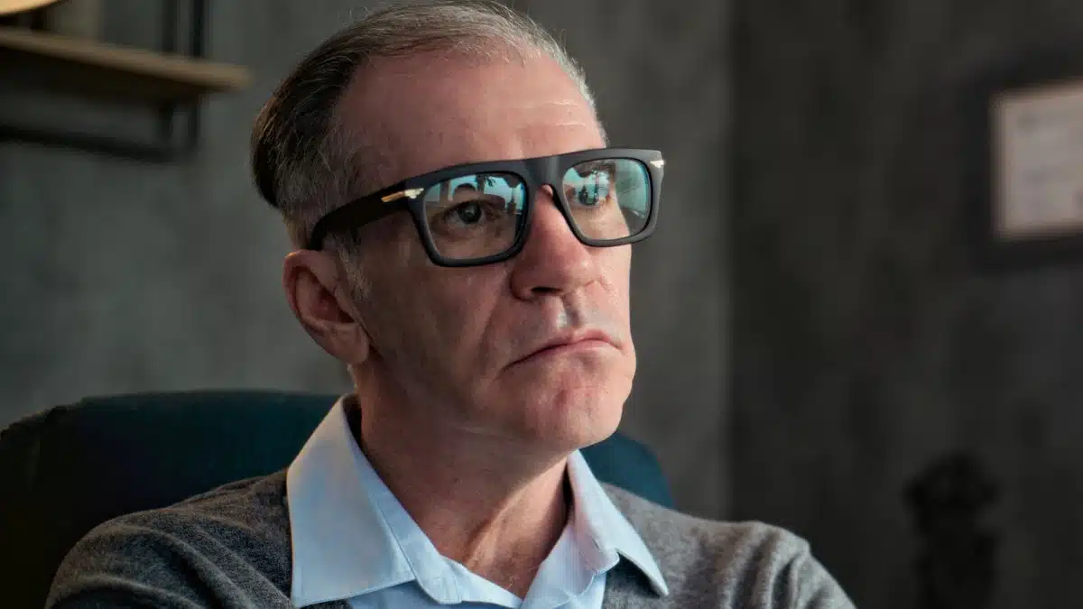 man with large glasses