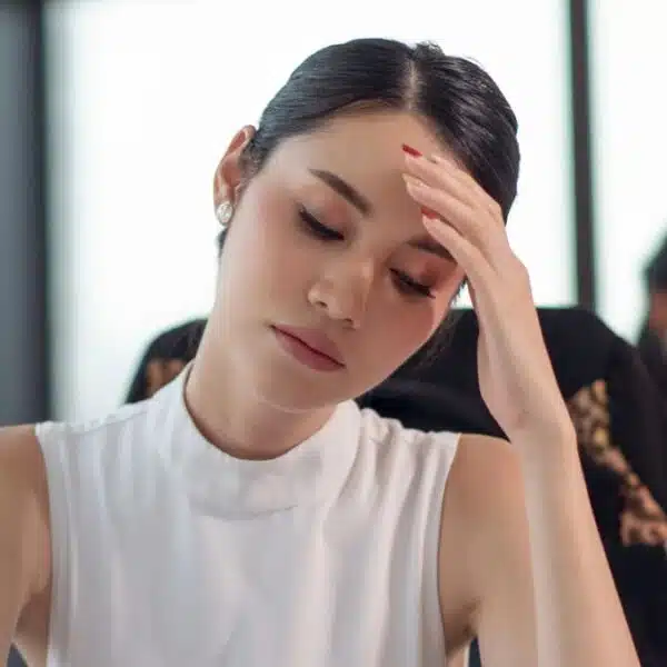 stressed at work woman