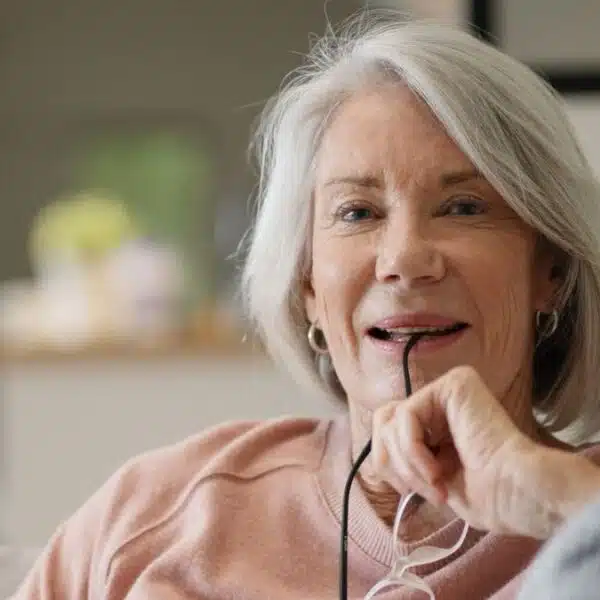 woman retiree reviewing her budget