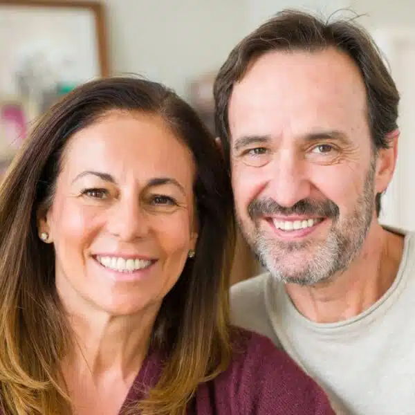 couple smiing together