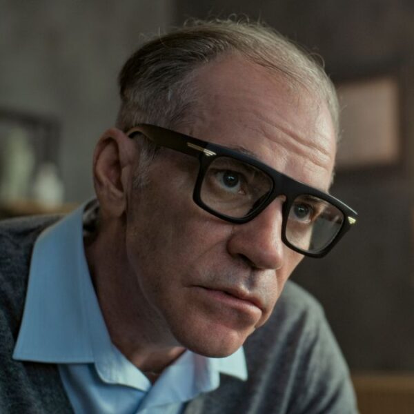 senior man with glasses