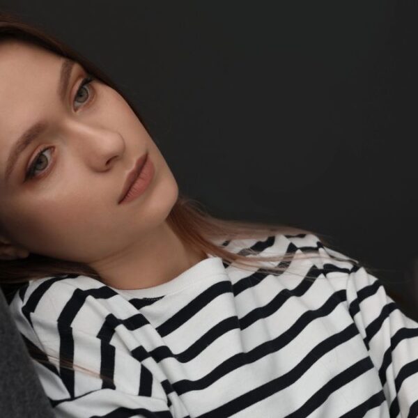 woman bored on the couch