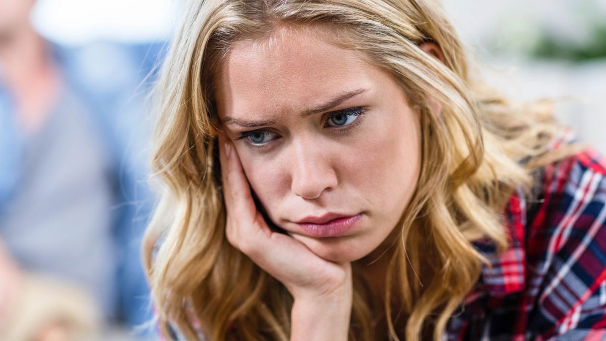 woman sad upset