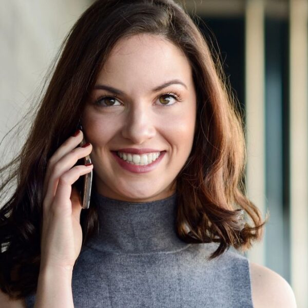 woman talking on the phone (1)