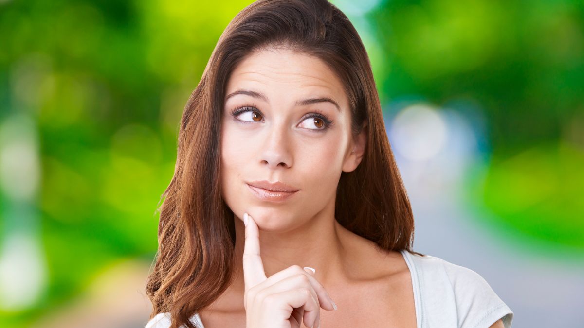 woman thinking outside