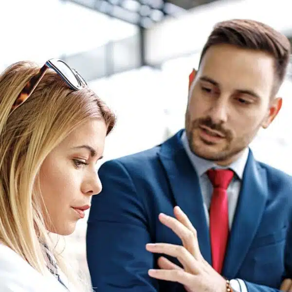 business people chatting