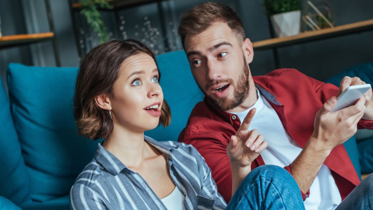 couple shock at their tv