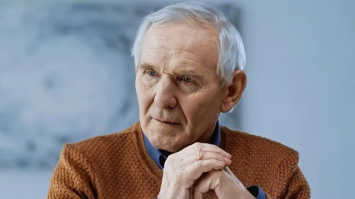 senior man worried