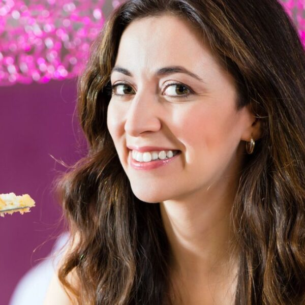 woman eating ice cream