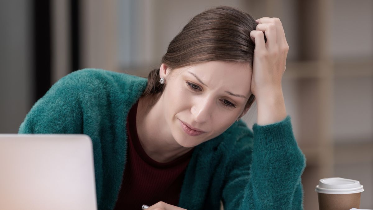 woman stressed out