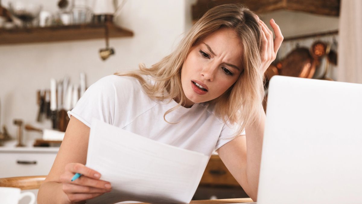 woman confused about her bill