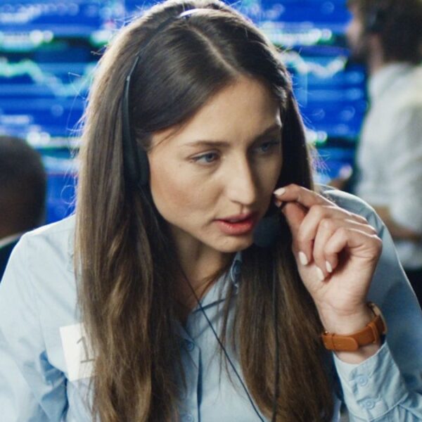 woman glasses at her desk office (1)