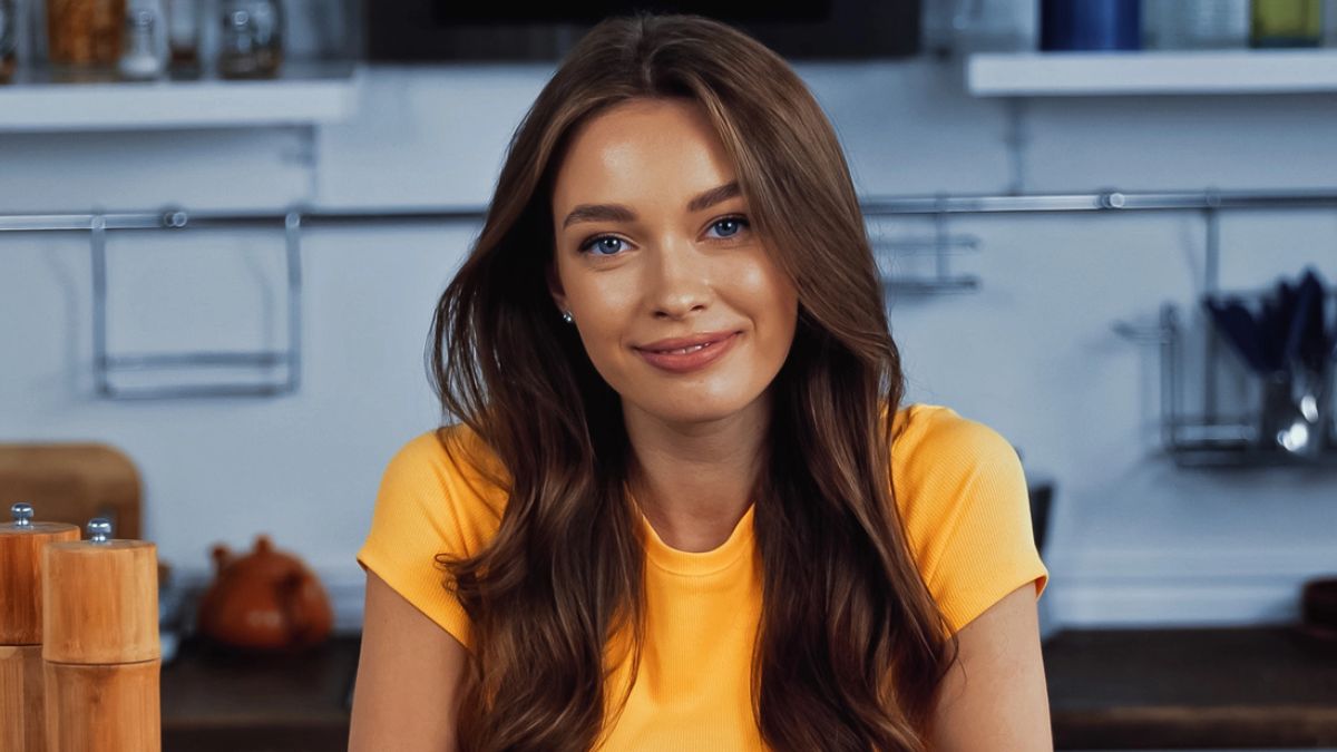 woman hanging out her kitchen
