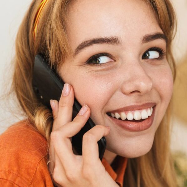 woman talking on the phone