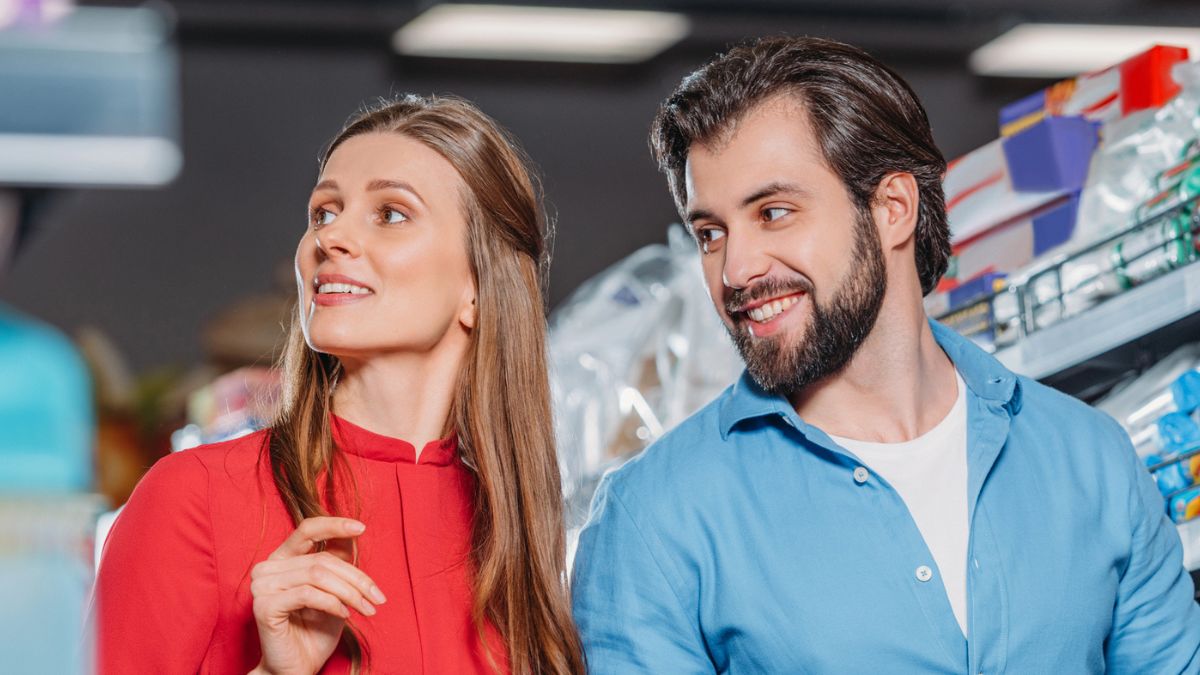 couple at a small store