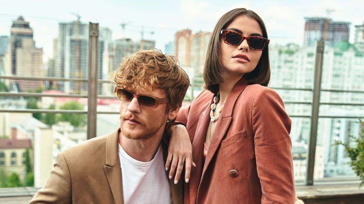 fancy couple in the city