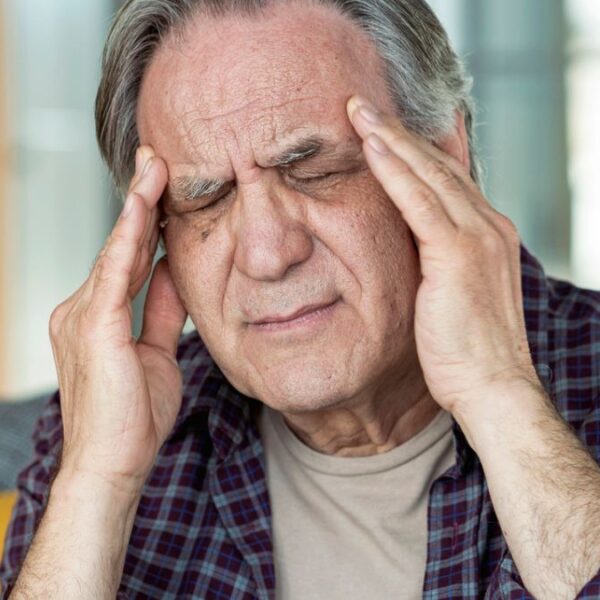 man with a headache