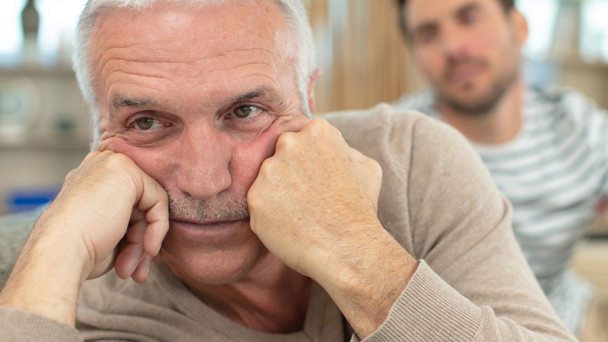 man worried