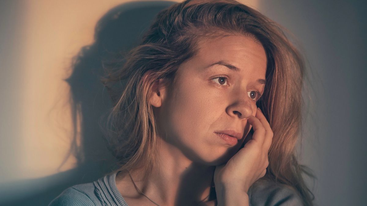 woman sad with regret