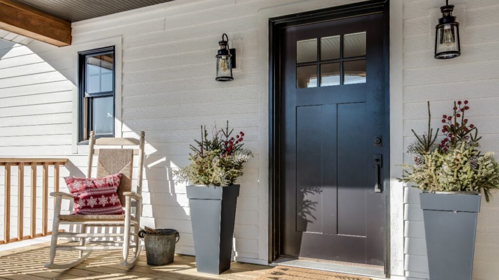 Low-Cost Ways to Make Your Home More Secure When You Live Alone Front Door
