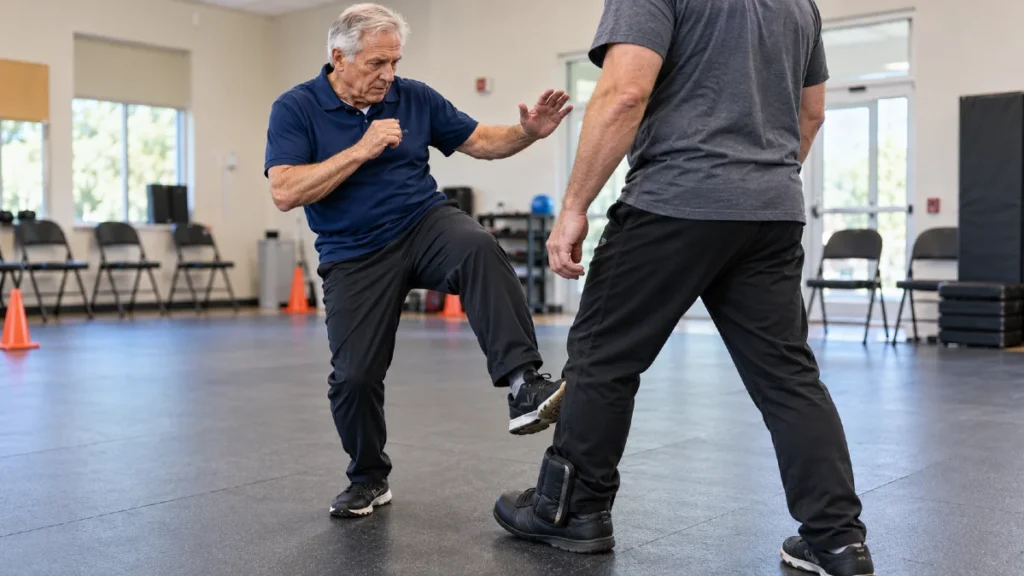 5 Simple Self-Defense Moves Anyone Over 60 Can Learn The Foot Stomp May Help When Someone Gets Too Close